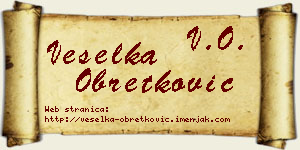 Veselka Obretković vizit kartica